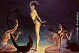 George Owen Wynne Apperley Canvas Paintings - A Dancer of Ancient Egypt